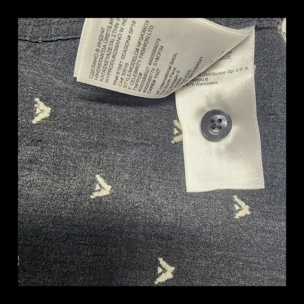 MENS NORTH FACE CASUAL BUTTON DOWN SHIRT‎ SIZE M